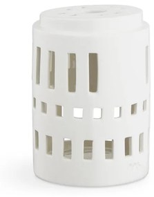 Biely keramický svietnik Kähler Design Urbania Lighthouse Little Tower