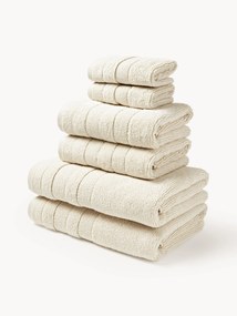 Súprava uterákov's pruhovaným okrajom Luxe