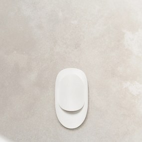 Nástenné svietidlo Tear, 1x biele kovové tienidlo