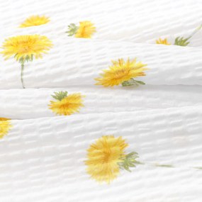 Goldea krepová obliečka na vankúš - púpavy 40 x 40 cm