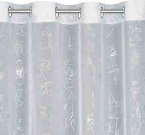 ZÁCLONA NA KRÚŽKOCH BELLE 140X250 CM VZOROVANÁ