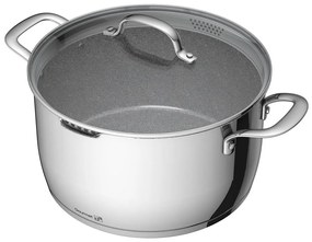 Hrniec G21 Gourmet Miracle s cedníkom 28 cm s pokrievkou nerez/greblon 60022155