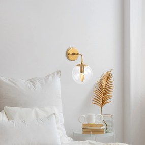 Nástěnná lampa Horn I zlatá