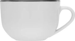 Šálka Luna Black Line 200 ml, biely%