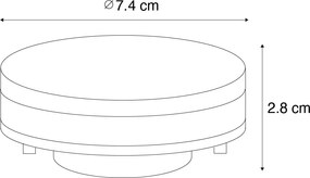 Sada 3 inteligentných stmievateľných LED žiaroviek GX53 9W 806LM 2700K-6500K vrátane Zigbee Smart Hub