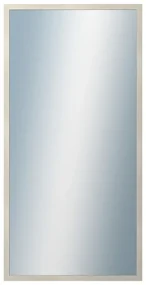 DANTIK - Zrkadlo v rámu, rozmer s rámom 50x100 cm z lišty KASETTE biela prederaná (2756)