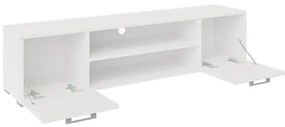 TV stolík/skrinka Toteri 2D, Farby: biela