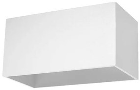 Nástenné svietidlo Quad maxi, 1x biele kovové tienidlo