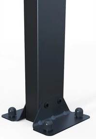 Hliníkový vchodový prístrešok BestBerg PD-4A / 4,3 m² / sivý