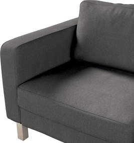Poťah na sedačku Karlstad (nerozkladací, 2-miestny, krátky) farba produktu sivá látka zapletaná