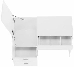 Viacúčelový stôl pre krajčírky Tailor - biela