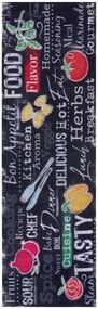Hanse Home, Koberec behúň Cook & Clean 105730 Black Multicolored, 50x150, viacfarebná, kuchyňa
