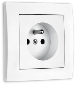 Elhard Zásuvka Vera, matná, biela - kompletná VZ6100W