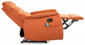 Masážne kreslo Vinci Velvet, oranžová