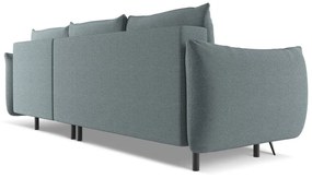 Svetlomodrá rohová pohovka (pravý roh) Malie – Makamii