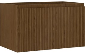 Mexen Rivel, kúpeľňová skrinka 80 cm, 1 zásuvka, drážkovaná, orech, 91A20-08047-1-BF86