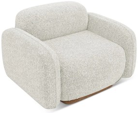 Krémovobiele kreslo Ailani – Makamii