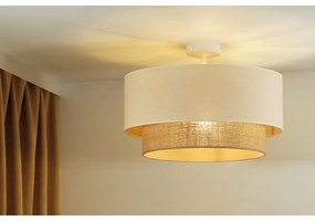 Duolla - Prisadený luster BOHO 1xE27/15W/230V pr. 45 cm krémová/hnedá