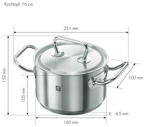 Zwilling Hrniec s pokrievkou Classic 16 cm 2 l