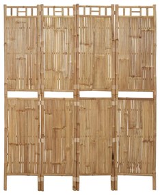 Paraván so 4 panelmi bambus 160x180 cm