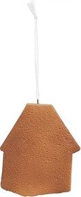 Závesná dekorácia zasnežená perníková chalúpka Frosted Ginger - 9*1*10 cm