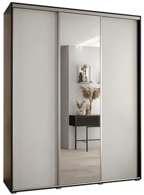 Skriňa 45 Canaris 3 190 čierna/biela/silver