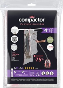 Vákuové vrecia v súprave 4 ks Hanging Vacuum M/L – Compactor