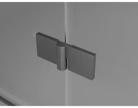 Mexen Lunar-F, sklápací sprchový kút ľavý 85 x 70 cm, 8mm číre sklo, profil grafit brúsený, 836-085-070-66-00-L
