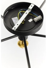 Jupiter 2033 - Prisadený luster FIGARO 6xG9/10W/230V čierna/zlatá/béžová