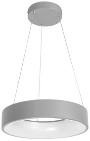 RABALUX LED moderné závesné osvetlenie ADELINE, 24W, teplá-studená biela, 45cm, okrúhle, šedé