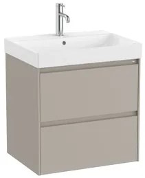 Roca Ona kúpeľňová skrinka s umývadlom 60x64,5x46 cm piesková mat ONA602ZPM