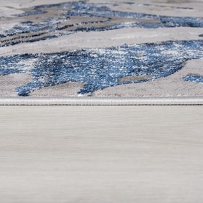 Flair Rugs, Behúň Eris Marbled Navy, 60x230, modrá, chodba / predsieň