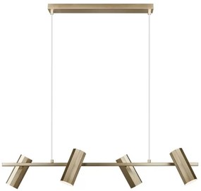 Nordlux - Závesný luster na lane ALANIS 4xGU10/15W/230V mosadz