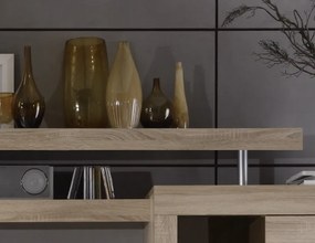 Obývacia stena Boom, dub sonoma, s osvetlením