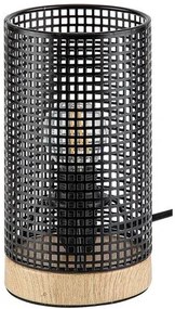 Rabalux BOOGIE stolné svietidlo max. 25W | E14 - imitácia dreva, čierna