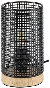 Rabalux BOOGIE stolné svietidlo max. 25W | E14 - imitácia dreva, čierna