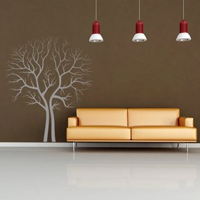 Veselá Stena Samolepka Strom na jeseň Farba: šedá, Veľkosť: 100 x 118 cm