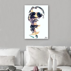 Gario Obraz na plátne Tvár ženy s okuliarmi abstraktné - Cantu Rozmery: 40 x 60 cm