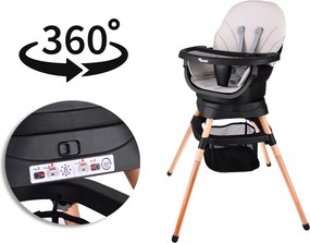 JOKOMISIADA Multifunkčné otočné detské kresielko na kŕmenie 6 v 1 ZA5659