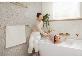 KFA Armatura 5754-010-31 - Termostatická vaňová batéria MALAGA, kartáčované zlato