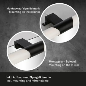 Briloner 3113-115 - LED Kúpeľňové osvetlenie zrkadla LED/12W/230V IP44 čierna