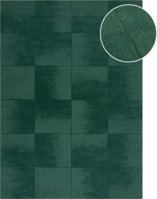 Flair Rugs, Kusový koberec Demi Check Ombre Green, 120x170, zelená, obývacia izba