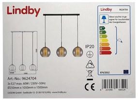 Lindby - Luster na lanku YELA 3xE27/60W/230V