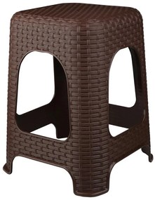 Taburetka Rattan hnedá