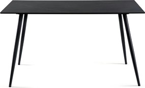 Noela Jedálenský set CERAMON 140 čierny + 6x stolička SIENA sivá