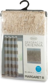 ZÁCLONA NA KRÚŽKOCH MARGARET3 140X250 CM VIACFAREBNÁ