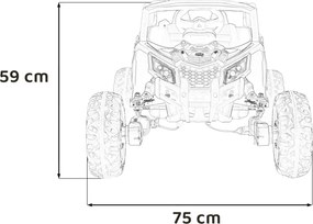 Ramiz Buggy ATV Defend 4x4 fialová licencia KUROMI