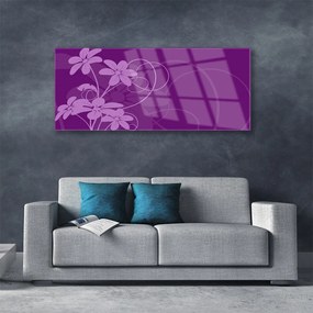 Obraz plexi Abstrakcja kvety art 125x50 cm