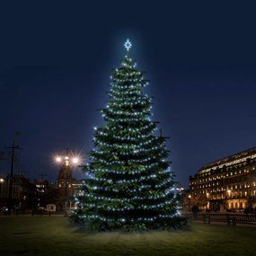 DECOLED Sada LED svetiel pre vianočné stromčeky 12-14 m vysoké, ľadovo biele