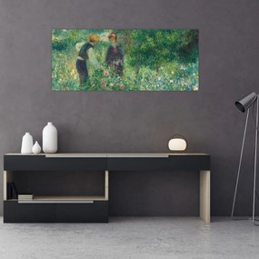 Obraz - Auguste Renoir, Picking Flowers, reprodukcia (120x50 cm)
